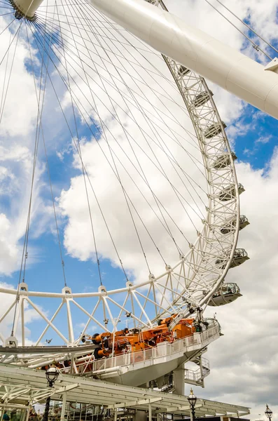 London eye panoramautsikt över hjulet — Stockfoto