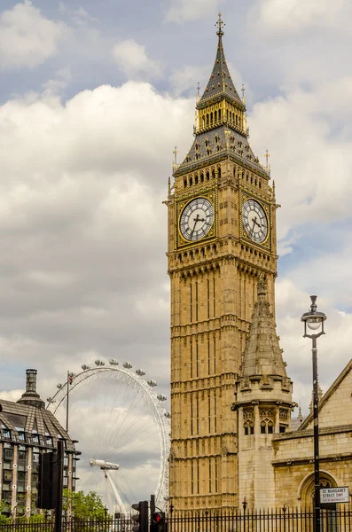 De Big Ben, de Houses of Parliament, London — Stockfoto