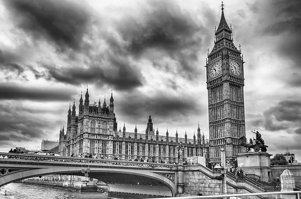 Westminster-paladset, parlamentets huse, London - Stock-foto