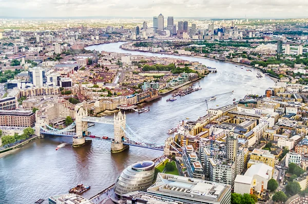 Panoramisch uitzicht over Londen — Stockfoto