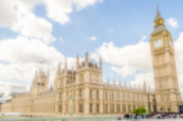 Blubackground van het paleis van Westminster en de Big Ben in Londen — Stockfoto