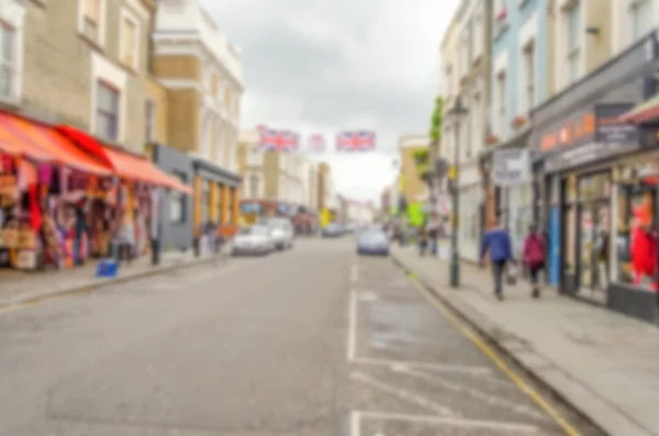 Antecedentes de Portobello Road, Londres. Intencionalmente borrosa — Foto de Stock