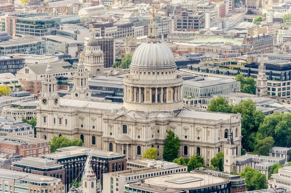 Vista aérea de la Catedral de San Pablo, Londres — Foto de Stock