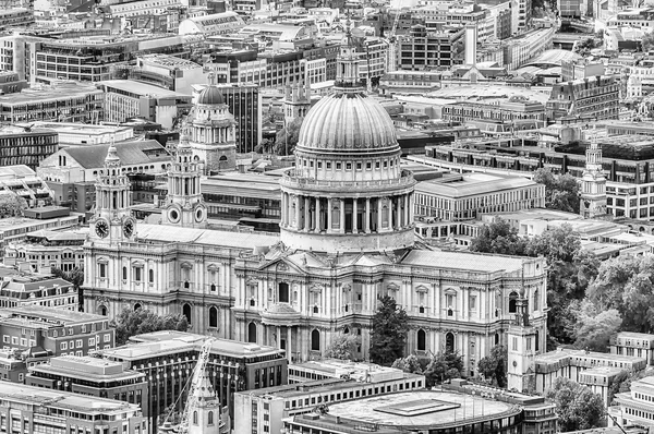 St Paul Katedrali, Londra havadan görünümü — Stok fotoğraf