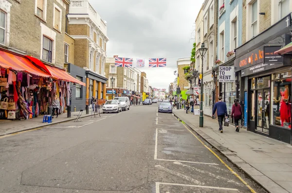 Gente caminando en Portobello Road, Notting Hill, Londres — Foto de Stock