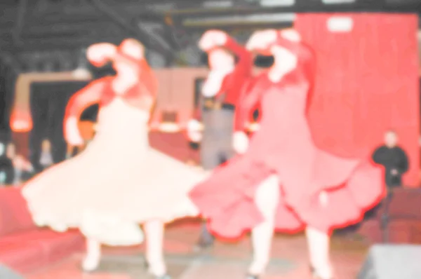 Defocused Background with Flamenco dancers. Intentionally blurred — Stock Photo, Image