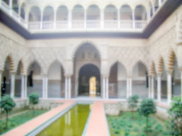 Defocused background of the Alcazar in Seville. — Stock Photo, Image