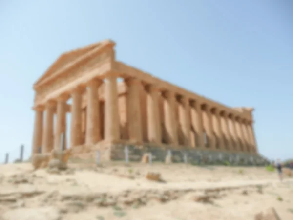 Concordia, Agrigento Tapınağı ile ufuk arka plan — Stok fotoğraf