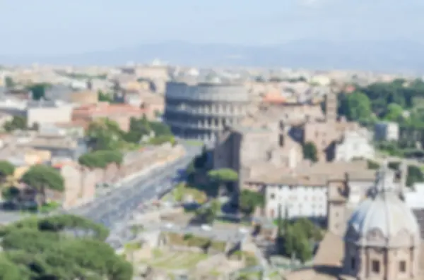 Fondo desenfocado con el Coliseo y el Foro Romano, Roma — Foto de Stock