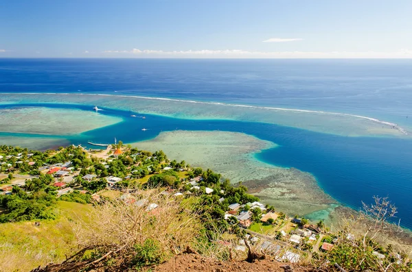 Moorea, Fransız Polinezyası Blue tropikal Lagoon — Stok fotoğraf