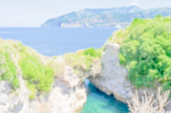 Розфокусовані фону з красивого приморського в Сорренто, Італія — стокове фото