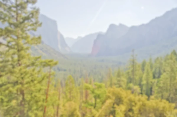 Sfondo sfocato della Yosemite Valley da Tunnel View — Foto Stock