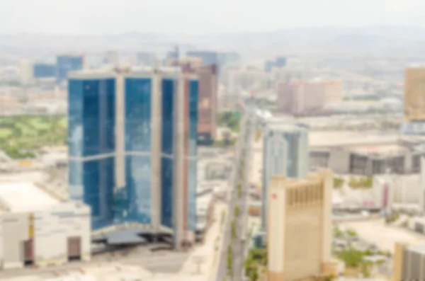 Fundo desfocado de Las Vegas Skyline e The Strip — Fotografia de Stock