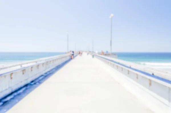 Defocused background of Venice Beach Pier in California, USA — Stockfoto