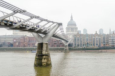 Thames Nehri ve Londra ufuk arka plan