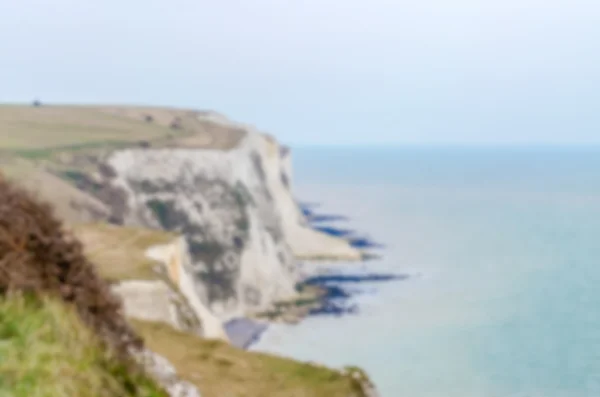 Розфокусовані фону з білої скелі з Dover, Великобританія — стокове фото