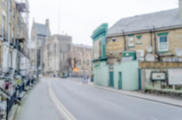 Defocused background of central Dover, UK — Stock Photo, Image