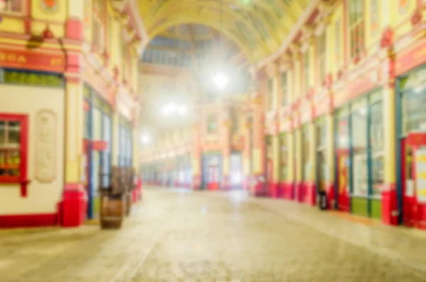 Antecedentes desfocados do Leadenhall Market em Londres — Fotografia de Stock