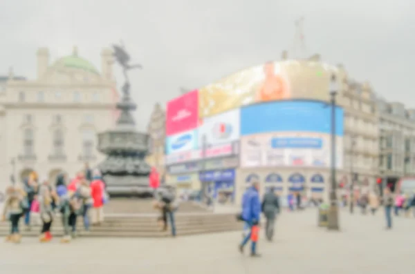 A Piccadilly Circus, a londoni defocused háttér — Stock Fotó
