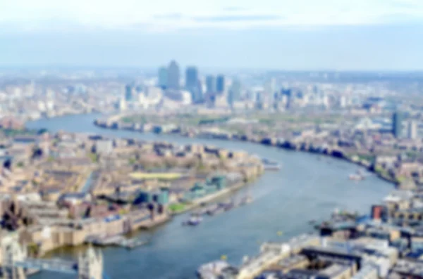 Defocused background with aerial view of London, UK — Stock Photo, Image
