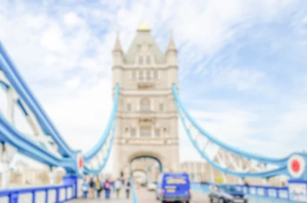 Fundo desfocado da Tower Bridge em Londres, Reino Unido — Fotografia de Stock