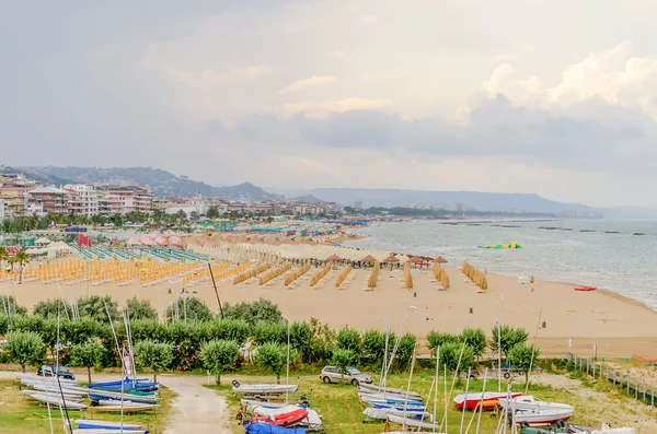 Waterfront Пескара на узбережжі Адріатичного моря, Італія — стокове фото