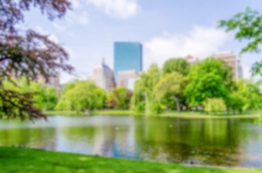 Boston kamu bahçe ufuk arka plan