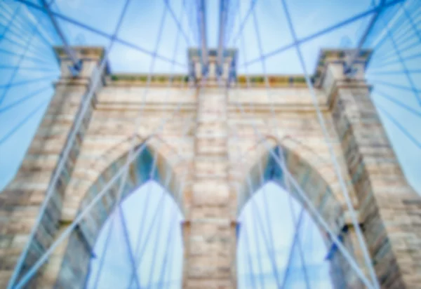 Fond déconcentré de Brooklyn Bridge, NYC — Photo