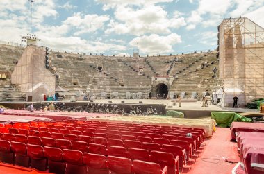 The Arena, iconic landmark in Verona, Italy clipart