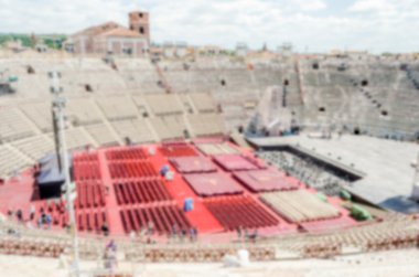Verona Arena, İtalya'nın ufuk arka plan
