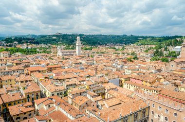 Verona, İtalya üzerinden panoramik görünüm