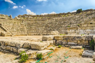 Yunan tiyatro Segesta, Sicilya, İtalya içinde