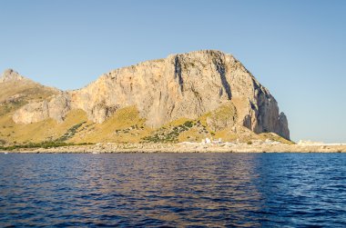 San Vito Lo Capo Beach denizden görünüm
