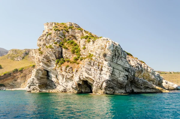 Wild Beautiful Coastline presso la Riserva Naturale dello Zingaro, Sicilia — Foto Stock