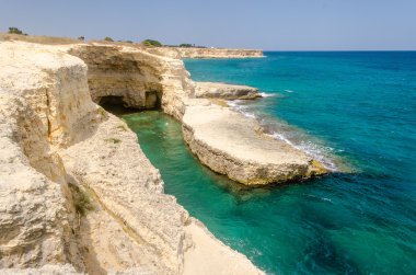 Torre Sant Andrea,: Salento, İtalya doğal kayalık uçurum