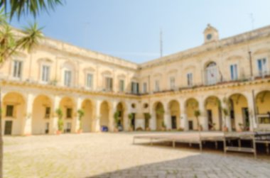 Ufuk arka planını bir barok manastır Lecce, İtalya