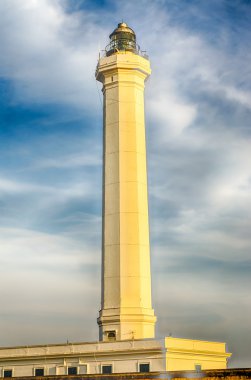 Santa Maria di Leuca ikonik deniz feneri: Salento, Apulia, İtalya