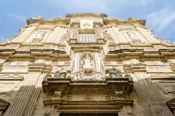 Façade baroque de la cathédrale Sant'Agata à Gallipoli, Italie — Photo