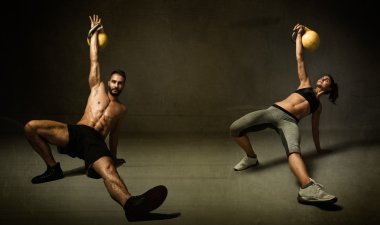 kettleball egzersiz İki Kişilik