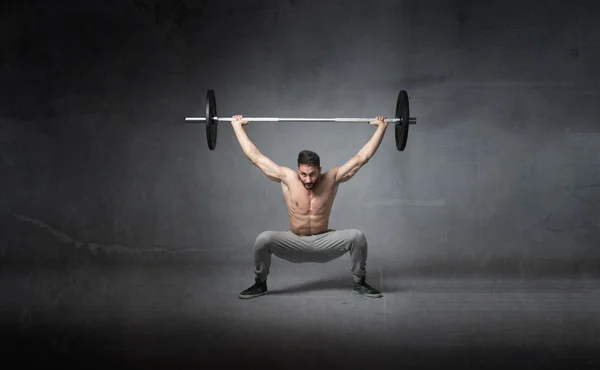 Atlet için kaldırma ağırlıkları — Stok fotoğraf