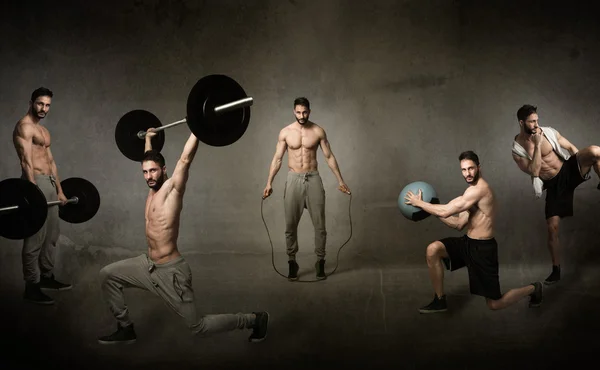 Crossfit προπόνηση έννοια — Φωτογραφία Αρχείου