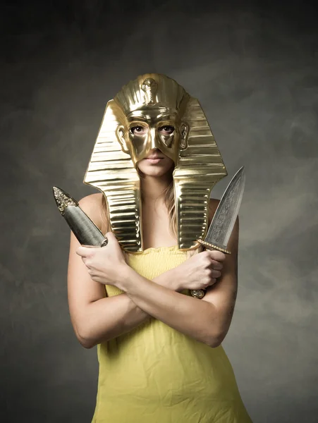 Máscara faraó egípcio — Fotografia de Stock