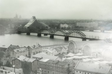Riga views in latvia clipart