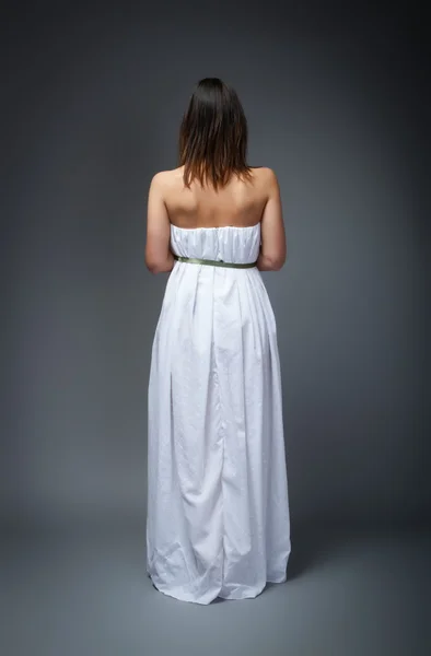 Vestido de noiva para uma nova esposa em branco — Fotografia de Stock