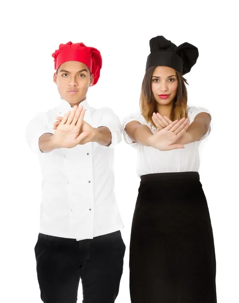 Chef couple — Stock Photo, Image