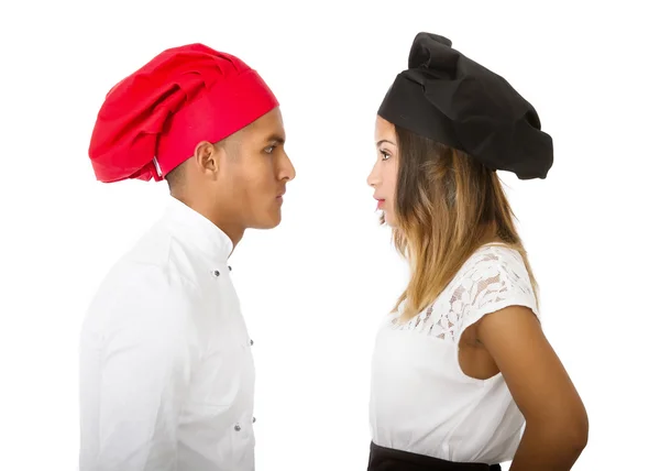 Chef couple — Stock Photo, Image