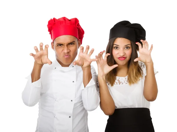 Chef couple — Stock Photo, Image