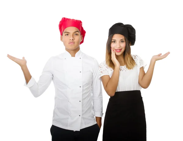 Chef couple — Stock Photo, Image