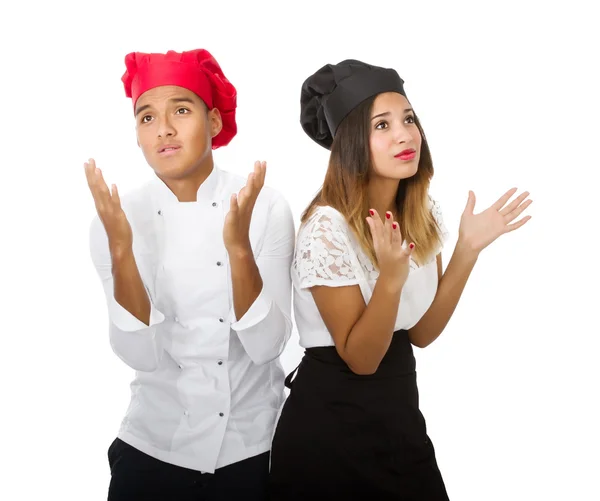 Chef couple — Stock Photo, Image