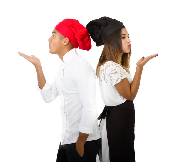 Cook couple — Stock Photo, Image